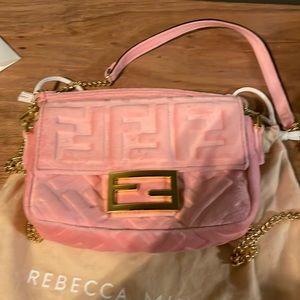 Soft pink fendi crossbody